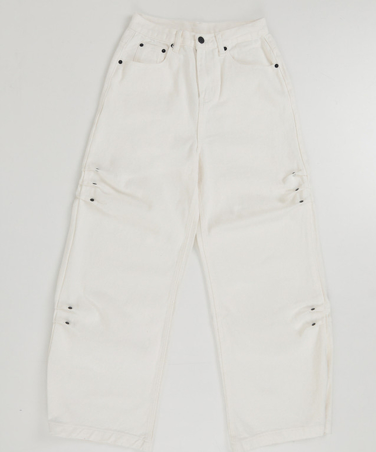 Y2Kビンテージスタッズワイドパンツ