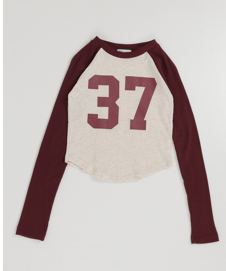 バイカラーナンバーTシャツ