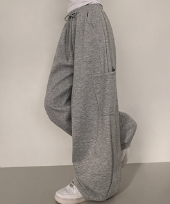 カーブワイドパンツ GREY