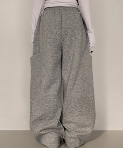 カーブワイドパンツ GREY