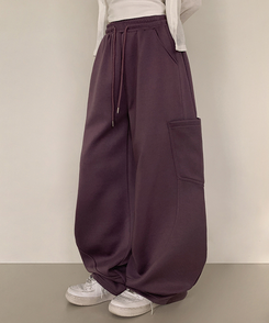 カーブワイドパンツ PURPLE