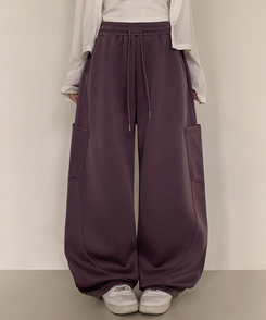 カーブワイドパンツ PURPLE