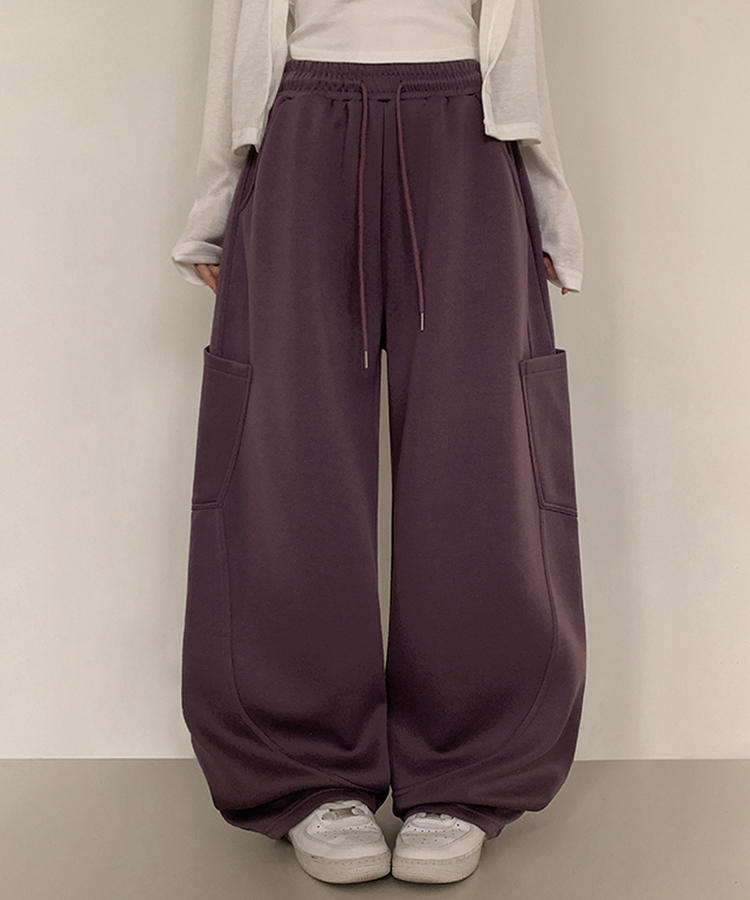 カーブワイドパンツ PURPLE