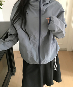 シンプルミディスカート CHARCOAL