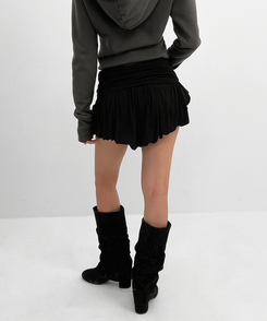 フォールディングバルーンショートパンツ BLACK