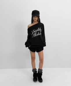 フォールディングバルーンショートパンツ BLACK