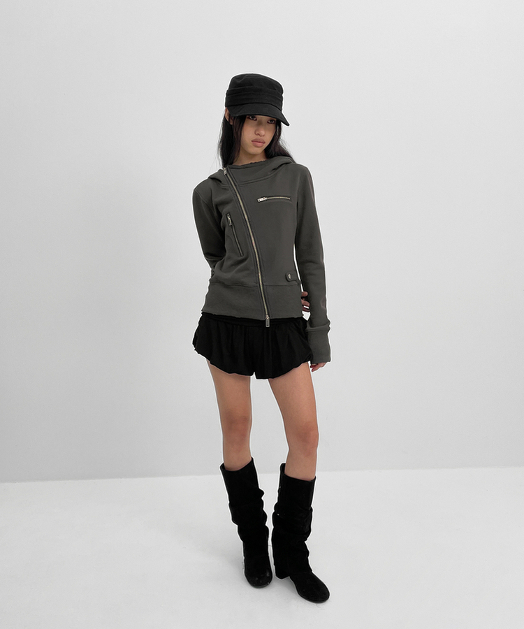 フォールディングバルーンショートパンツ BLACK