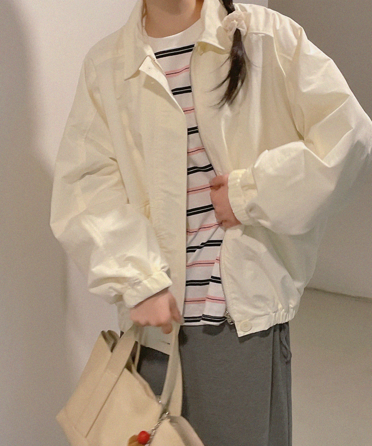 ウインドブレーカージャンパー CREAM