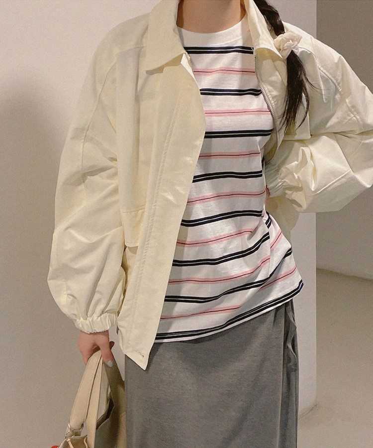 ウインドブレーカージャンパー CREAM