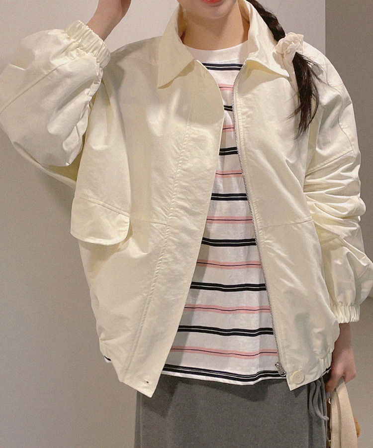 ウインドブレーカージャンパー CREAM