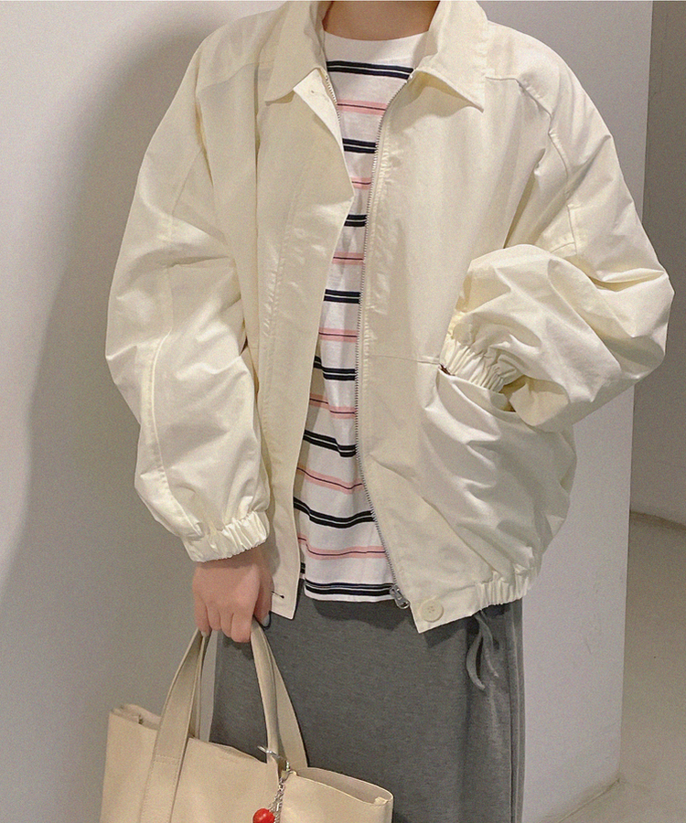 ウインドブレーカージャンパー CREAM