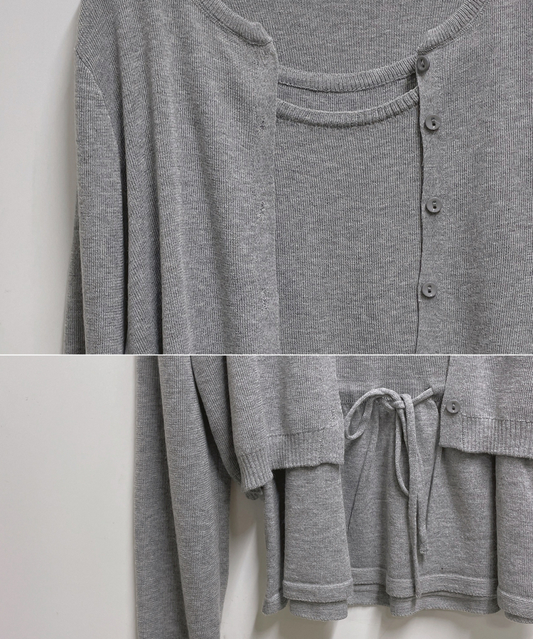 【SET】フレアキャミソールカーディガン