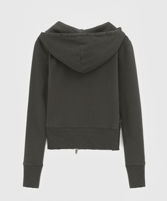 アンバランスフードジップアップ