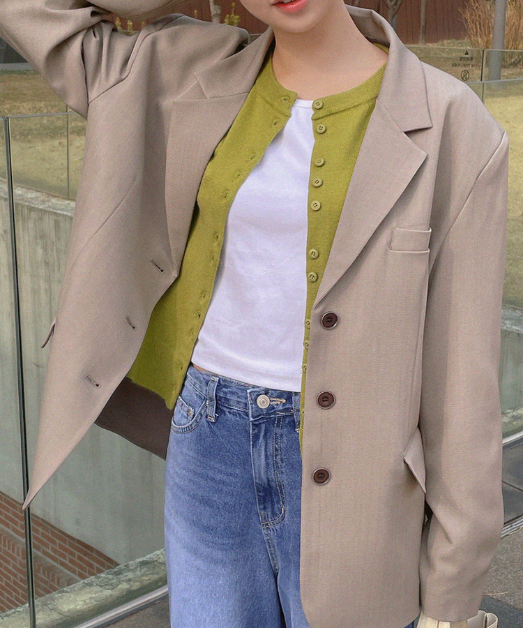 カジュアルオーバージャケット BEIGE