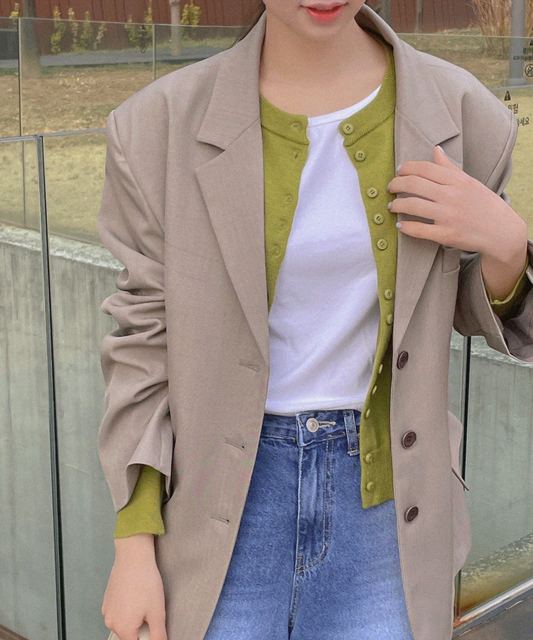 カジュアルオーバージャケット BEIGE