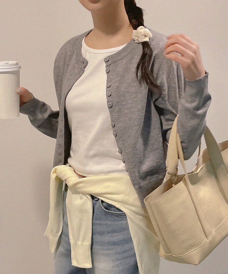 パウダーカーディガン(6color) PINK