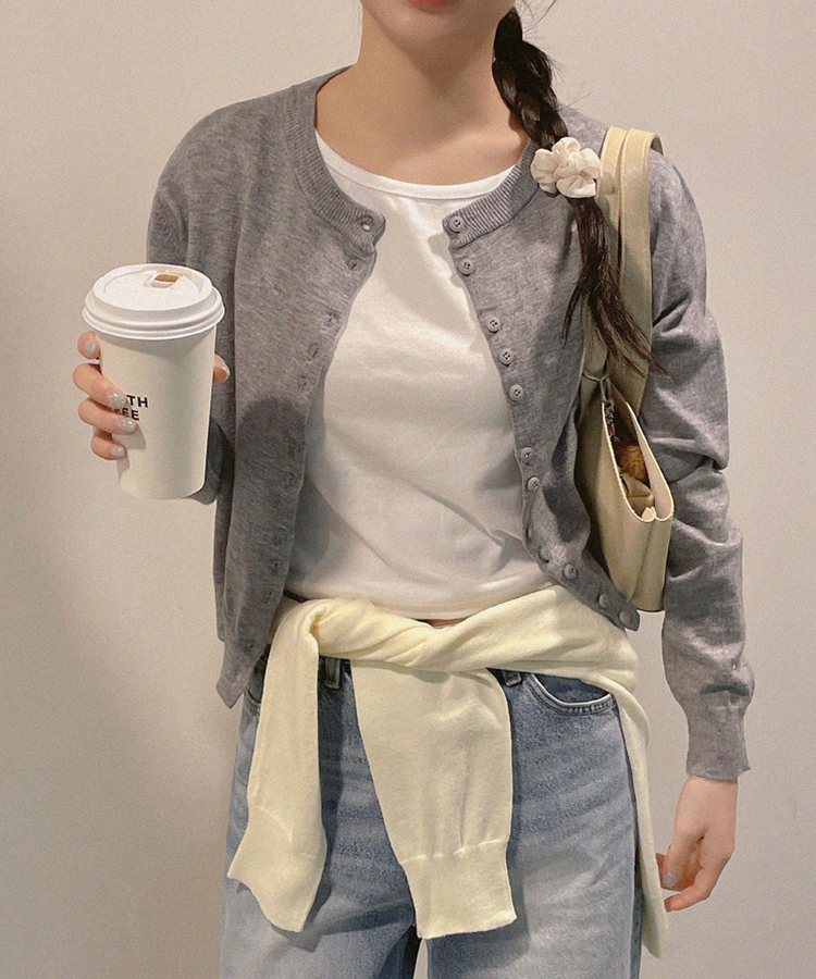 パウダーカーディガン(6color) PINK