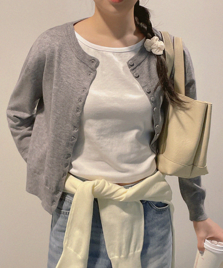 パウダーカーディガン(6color) PINK