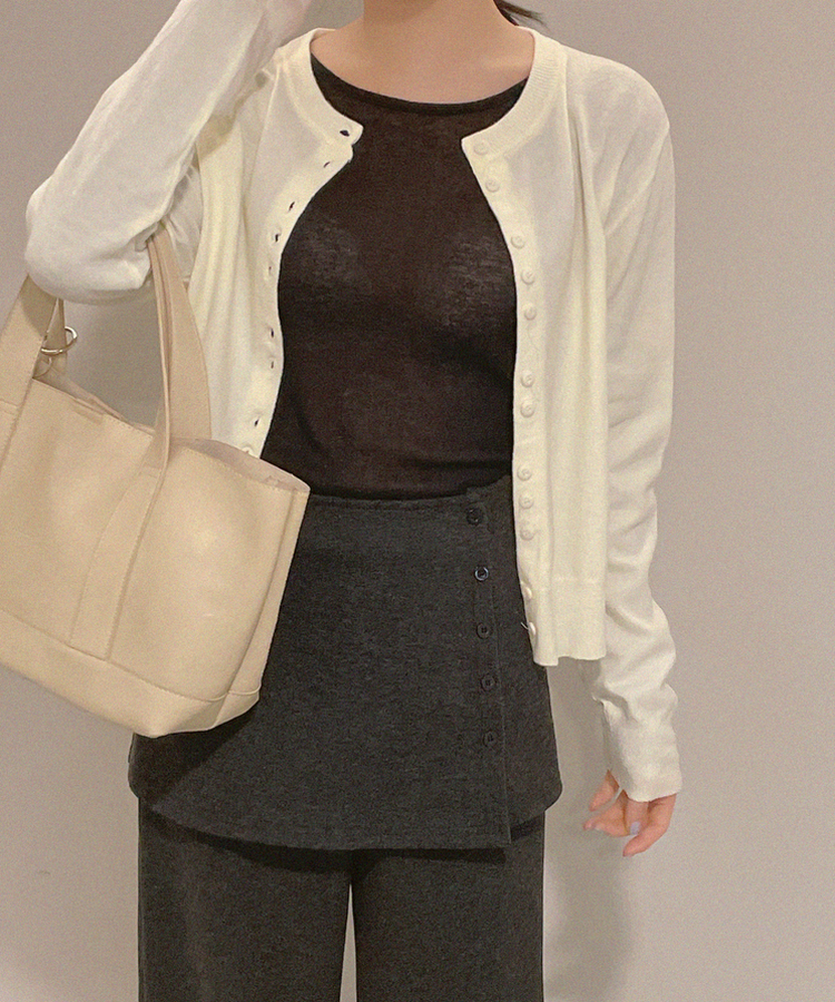 パウダーカーディガン(6color) IVORY