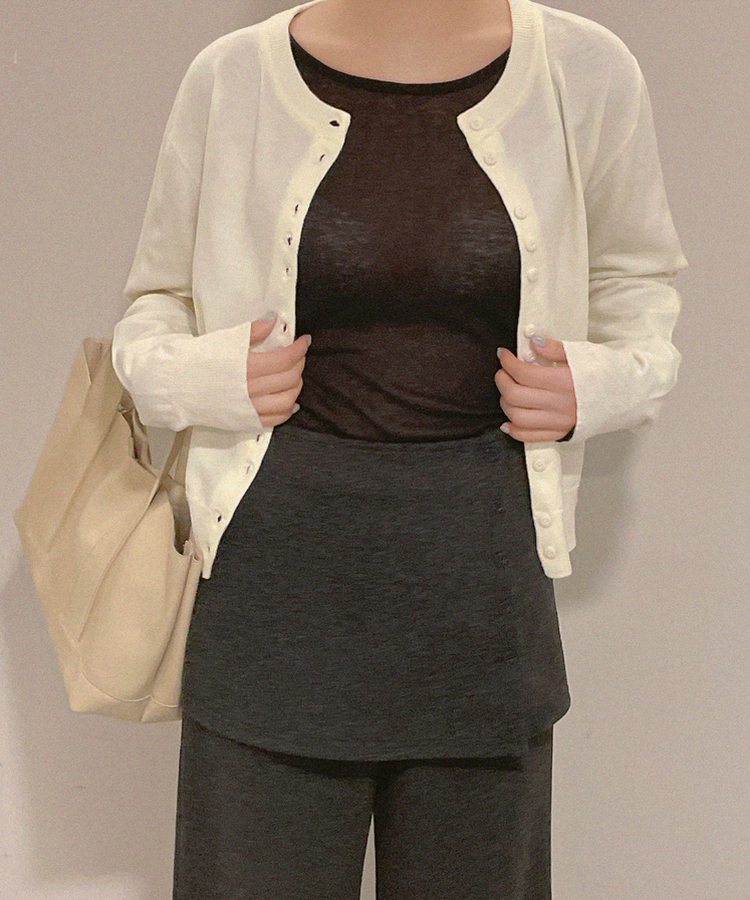 パウダーカーディガン(6color) IVORY