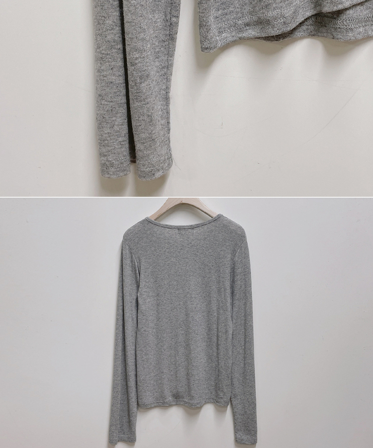 シンプルボタンTシャツ