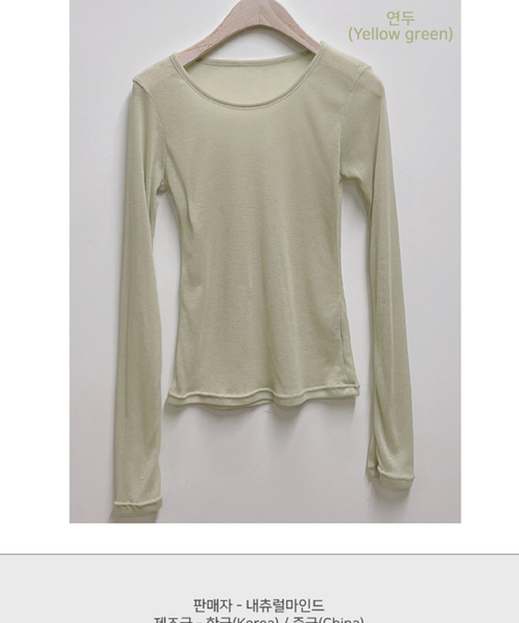 シースルーレイヤードTシャツ(10color)