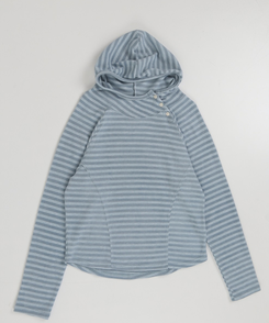 ボタンフードトップス