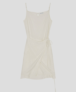 シースルーラップレイヤードワンピース