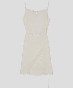 シースルーラップレイヤードワンピース