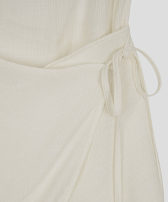 シースルーラップレイヤードワンピース