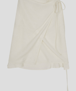 シースルーラップレイヤードワンピース