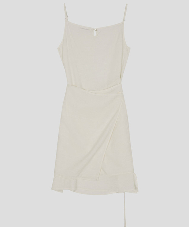 シースルーラップレイヤードワンピース