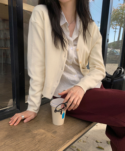 シンプルストライプシャツ CREAM