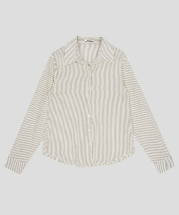 シンプルストライプシャツ