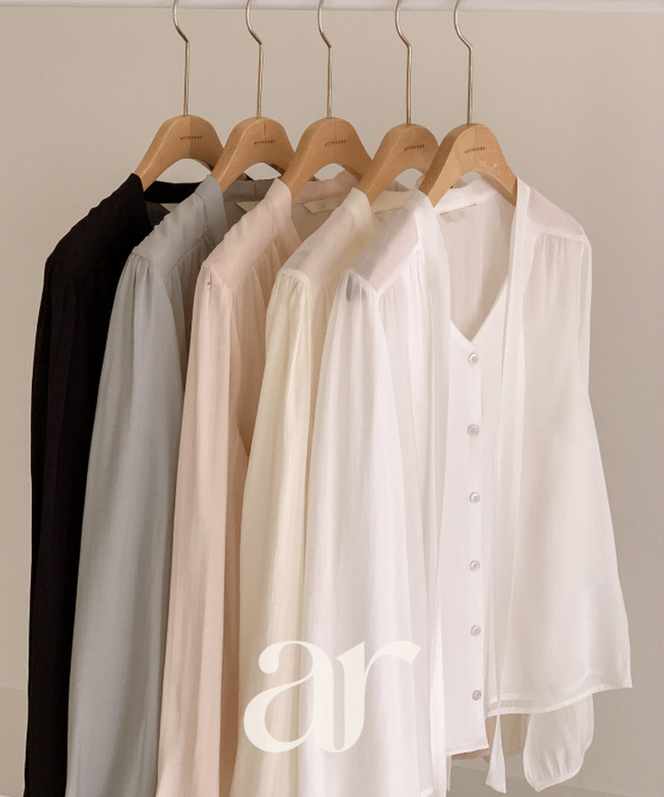 （MADE／着回し力抜群／シワになりにくい／ベストセラー♥）タイ付き 長袖ブラウス