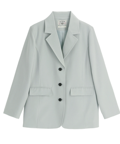 （MADE／ブランド級クオリティ／上品シルエット／シワになりにくい）シングルボタン バックベント テーラードジャケット