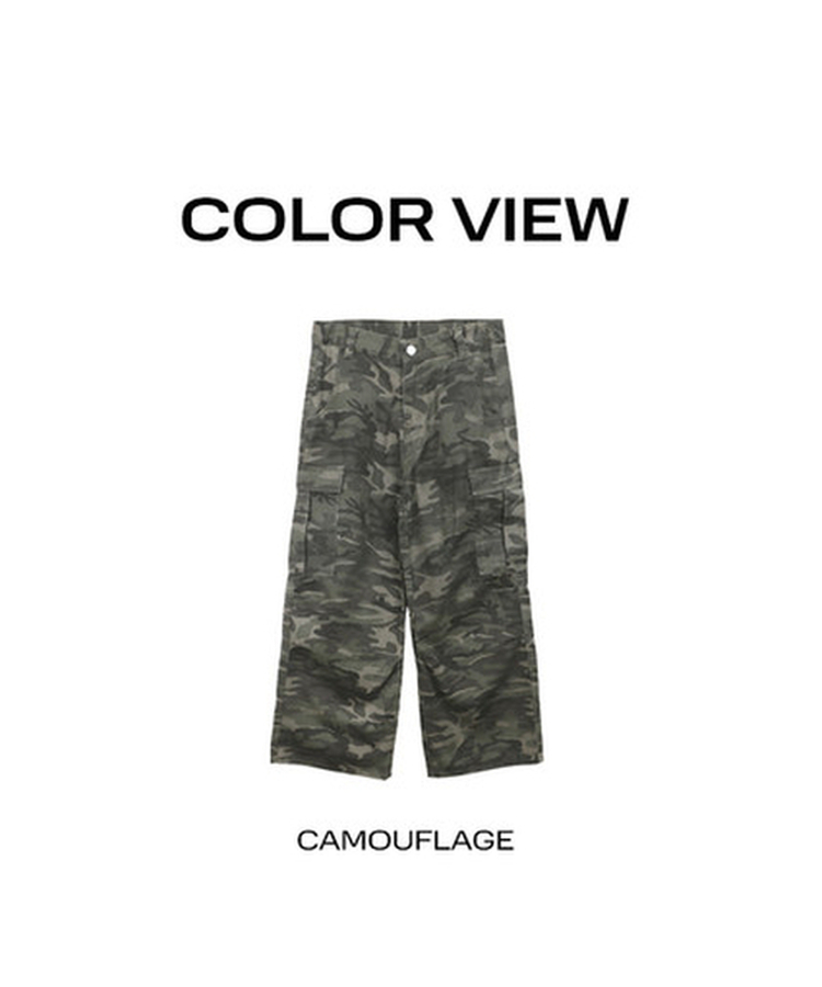 カモフラージュカーゴパンツ