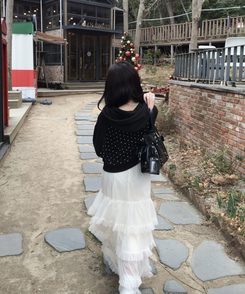 【✔企画】ドットナグランフードジップアップ BLACK