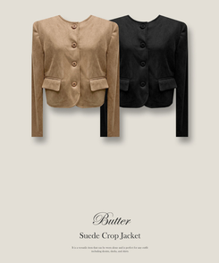 スエードクロップジャケット