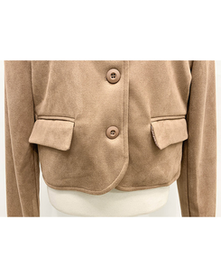 スエードクロップジャケット