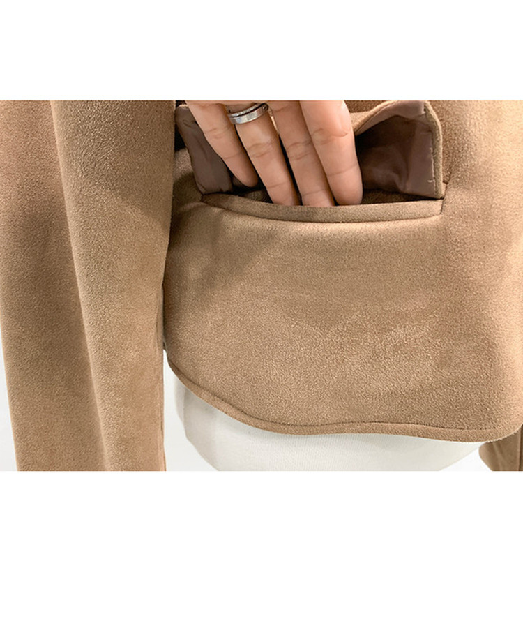 スエードクロップジャケット