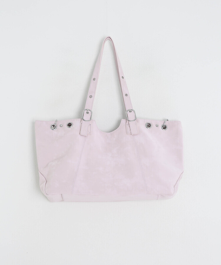 【今回の企画展限定キーリング贈呈】スエードアイレットスクエアバック