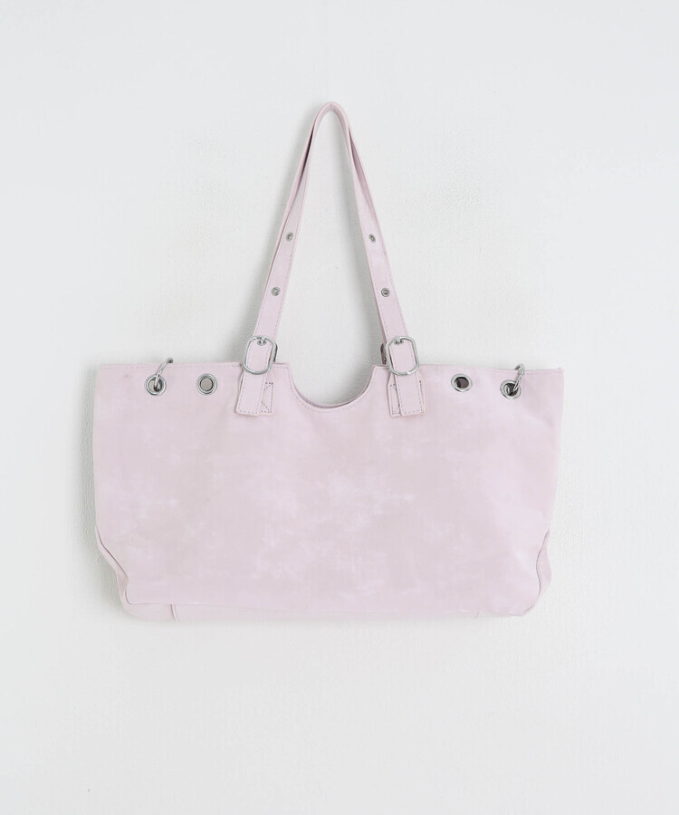 【今回の企画展限定キーリング贈呈】スエードアイレットスクエアバック