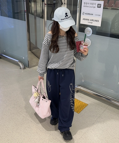 スエードアイレットスクエアバック PINK