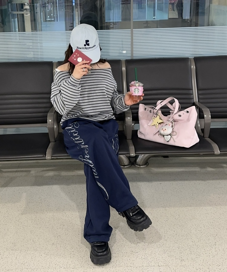 スエードアイレットスクエアバック PINK