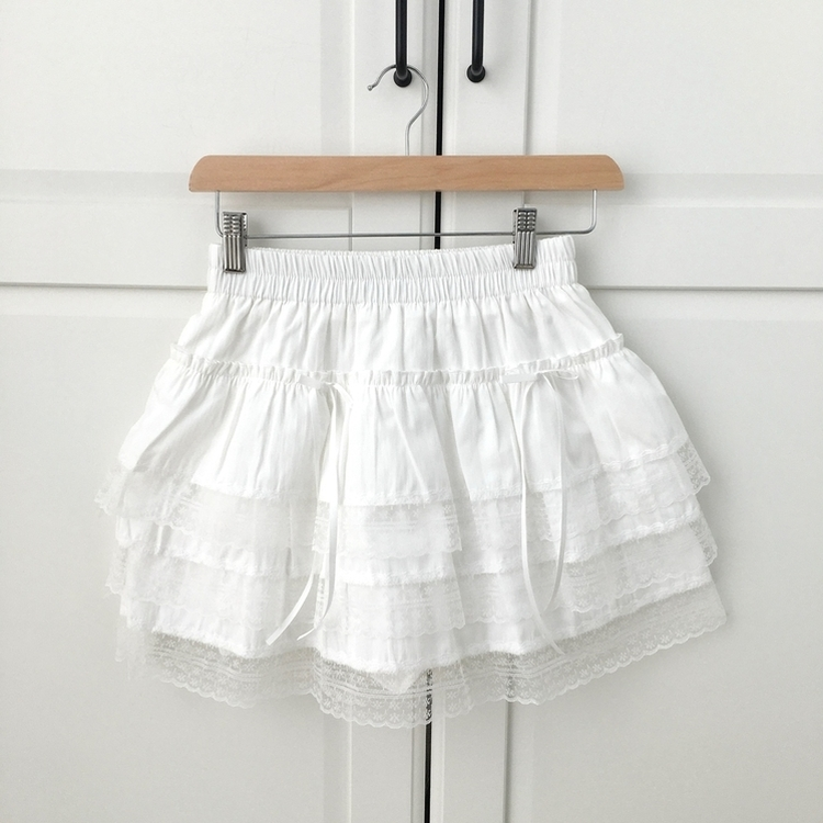 リボンティアードミニスカート