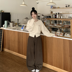 ルーズフィットニットカーディガン(6color) IVORY