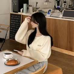 ルーズフィットニットカーディガン(6color) IVORY