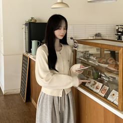 ルーズフィットニットカーディガン(6color) IVORY