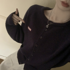 ルーズフィットニットカーディガン(6color) NAVY